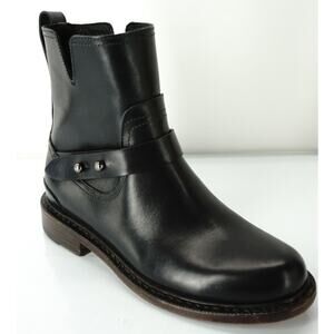 Rag & Bone Ashford Motorcycle Biker Ankle Boots  Low Heel Belted